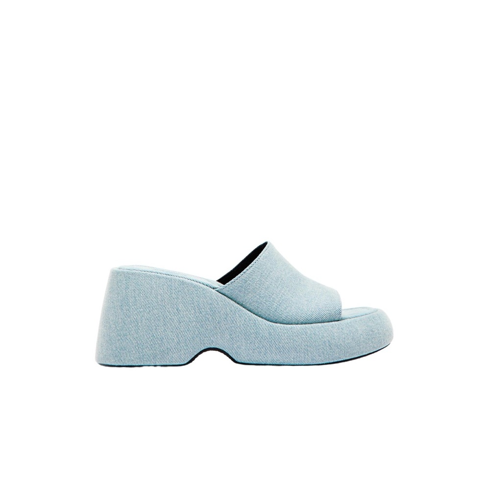 Zara Denim Wedge Sandals